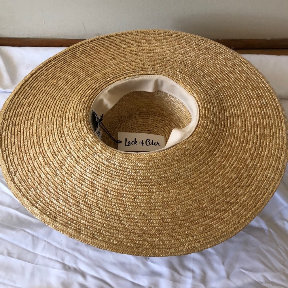 Lack Of Color Tan and Black Wide-Brim Hat - Picture 3 of 3